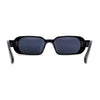 Womens Mod Oval Retro Narrow Rectangle Plastic Sunglasses
