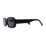 Womens Mod Oval Retro Narrow Rectangle Plastic Sunglasses