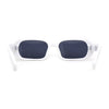 Womens Mod Oval Retro Narrow Rectangle Plastic Sunglasses