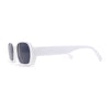 Womens Mod Oval Retro Narrow Rectangle Plastic Sunglasses