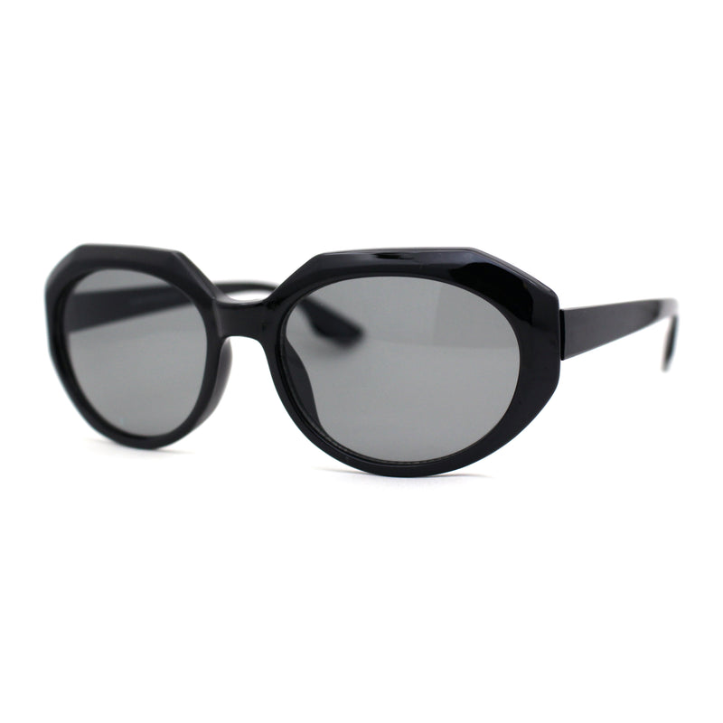 Mod Womens Beveled Geometric Round Oval Sunglasses