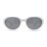 Mod Womens Beveled Geometric Round Oval Sunglasses