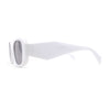 Unique Diamond Bevel Cut Mod Rectangle Plastic Sunglasses