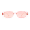 Womens Translucent Mod Oval Retro Narrow Rectangle Plastic Sunglasses