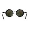Mens Vintage Style Biker Side Wind Breaker Round Circle Lens Sunglasses