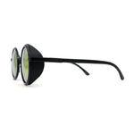 Mens Vintage Style Biker Side Wind Breaker Round Circle Lens Sunglasses