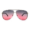 Luxury Rimless Tear Drop Shape Air Force Officer Style Sunglasses