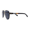 Luxury Rimless Tear Drop Shape Air Force Officer Style Sunglasses