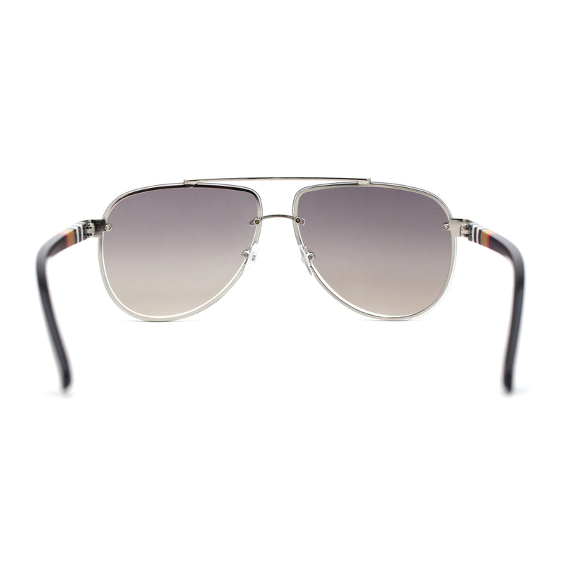 Luxury Rimless Tear Drop Shape Air Force Officer Style Sunglasses