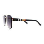 Luxury Rimless Rectangle Air Force Officer Style Sunglasses