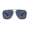 Luxury Rimless Rectangle Air Force Officer Style Sunglasses