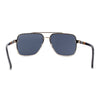 Luxury Rimless Rectangle Air Force Officer Style Sunglasses