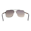 Luxury Rimless Rectangle Air Force Officer Style Sunglasses