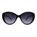 Womens Oversize Tortoise Print Cat Eye Gothic Sunglasses