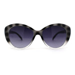 Womens Oversize Tortoise Print Cat Eye Gothic Sunglasses