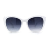 Womens Oversize Cat Eye Foliage Flower Print Chic Sunglasses