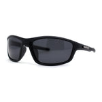 Anti Glare Polarized Mens Classic Rectangle Wrap Plastic Sport Sunglasses