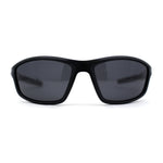 Anti Glare Polarized Mens Classic Rectangle Wrap Plastic Sport Sunglasses