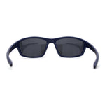 Anti Glare Polarized Mens Classic Rectangle Wrap Plastic Sport Sunglasses