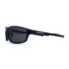 Anti Glare Polarized Mens Classic Rectangle Wrap Plastic Sport Sunglasses