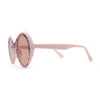 Womens Round Thick Eyebrow Retro Fashion Plastic Sunglasses