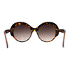 Womens Round Thick Eyebrow Retro Fashion Plastic Sunglasses