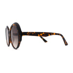 Womens Round Thick Eyebrow Retro Fashion Plastic Sunglasses