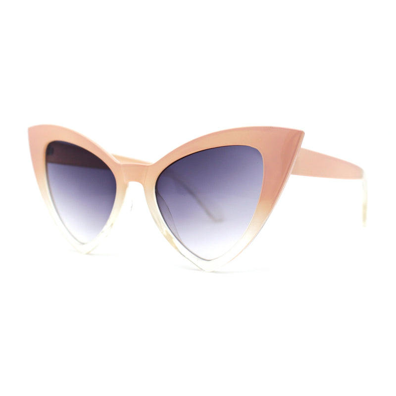 Womens Triangle Gothic Cat Eye Retro Plastic Sunglasses