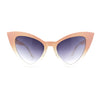 Womens Triangle Gothic Cat Eye Retro Plastic Sunglasses