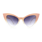 Womens Triangle Gothic Cat Eye Retro Plastic Sunglasses