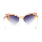 Womens Triangle Gothic Cat Eye Retro Plastic Sunglasses