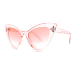 Womens Triangle Gothic Cat Eye Retro Plastic Sunglasses