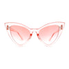 Womens Triangle Gothic Cat Eye Retro Plastic Sunglasses