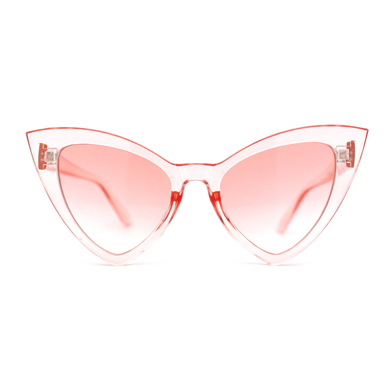 Womens Triangle Gothic Cat Eye Retro Plastic Sunglasses