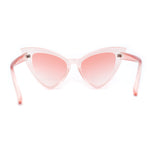 Womens Triangle Gothic Cat Eye Retro Plastic Sunglasses