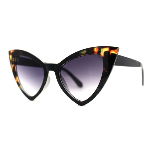 Womens Triangle Gothic Cat Eye Retro Plastic Sunglasses