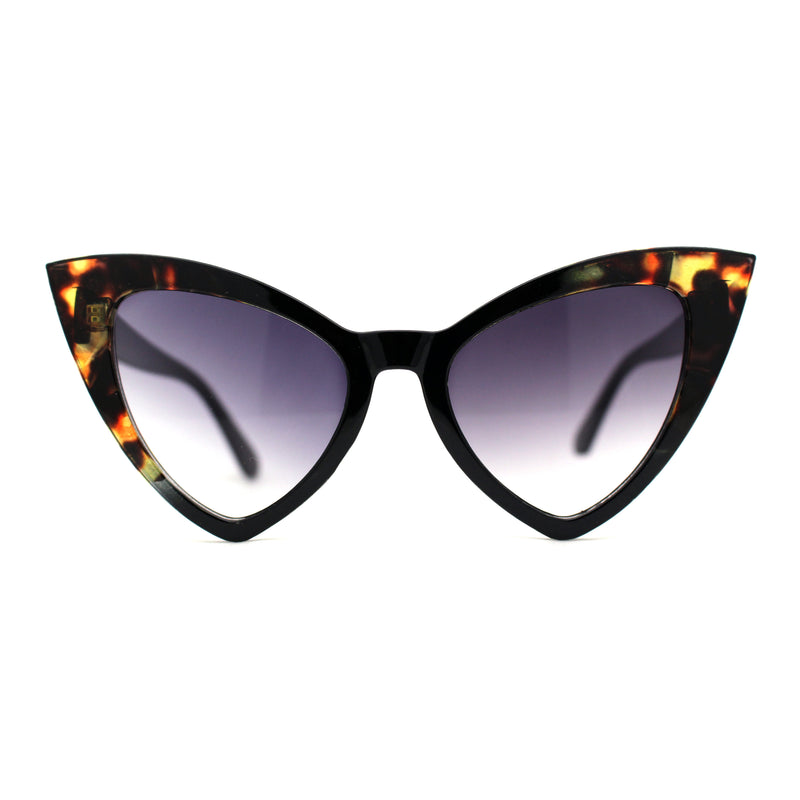 Womens Triangle Gothic Cat Eye Retro Plastic Sunglasses