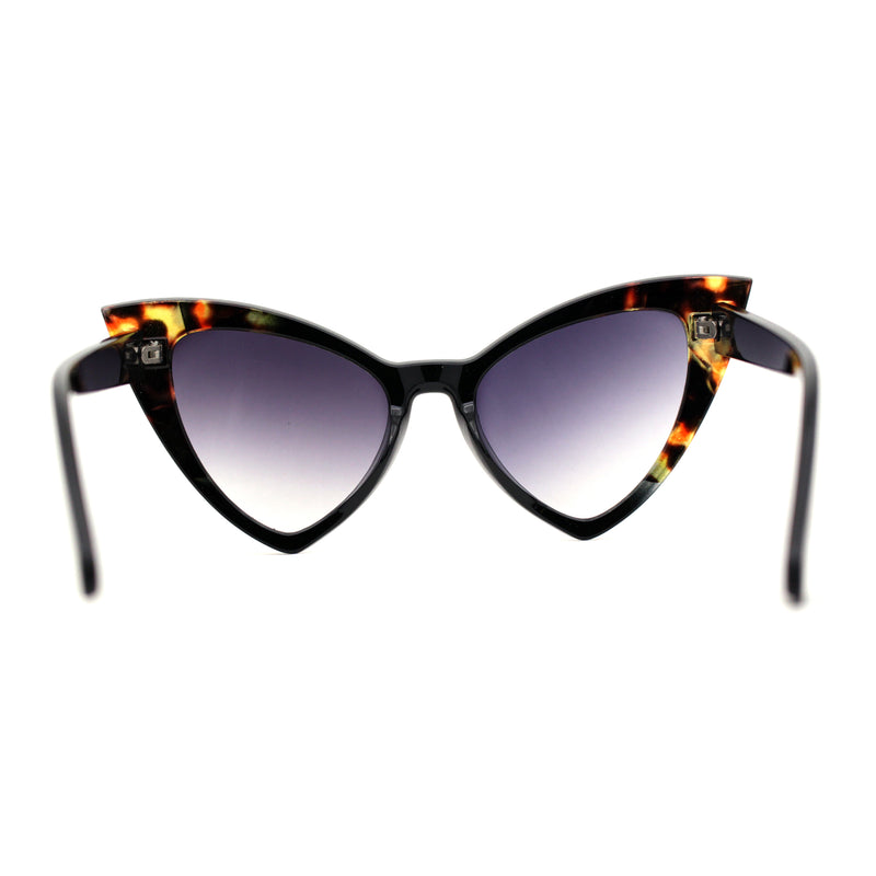 Womens Triangle Gothic Cat Eye Retro Plastic Sunglasses