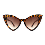 Womens Triangle Gothic Cat Eye Retro Plastic Sunglasses