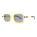 Hipster Vintage Styling Rod Arm Narrow Rectangle Sunglasses
