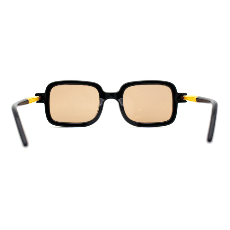 Hipster Vintage Styling Rod Arm Narrow Rectangle Sunglasses