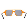 Hipster Vintage Styling Rod Arm Square Racer Flat Top Sunglasses