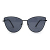 Womens Classic Fancy Metal Rim Cat Eye Fem Sunglasses