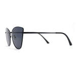 Womens Classic Fancy Metal Rim Cat Eye Fem Sunglasses