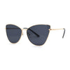 Womens Classic Fancy Metal Rim Cat Eye Fem Sunglasses