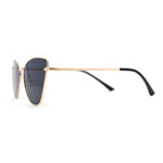 Womens Classic Fancy Metal Rim Cat Eye Fem Sunglasses