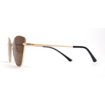 Womens Classic Fancy Metal Rim Cat Eye Fem Sunglasses