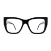 Womens 90s Designer Oversized Squared Cat Eye Plastic Sunglasses