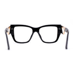 Womens 90s Designer Oversized Squared Cat Eye Plastic Sunglasses
