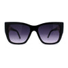 Womens 90s Designer Oversized Squared Cat Eye Plastic Sunglasses